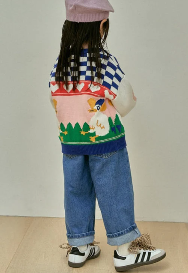 Chess Duck Cardigan