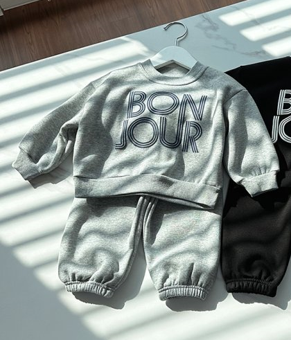 Bonjour Sweatshirt Set