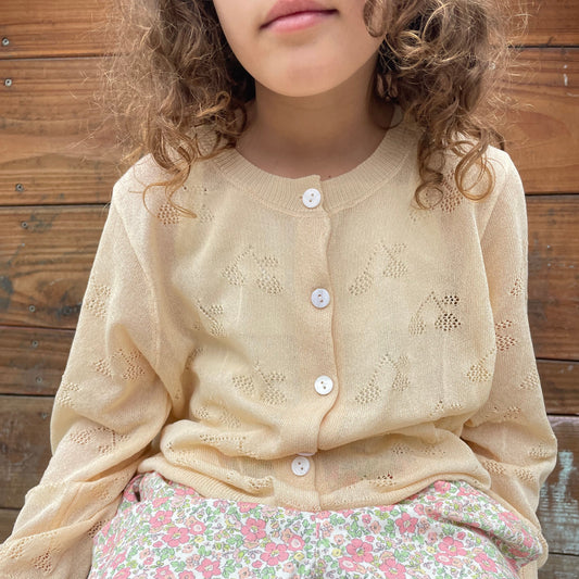 Eyelet Cardigan