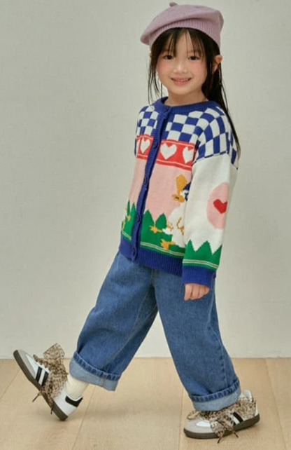Chess Duck Cardigan
